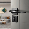 Modern Luxury Italian Matt Black Interior Door Knobs European Zinc Aluminum Square Lever Lock Handles Mortise Accessories Hotels