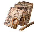 20 Sheets Per Pack Retro Material Paper Time Small Box Series Retro Journal Decorative Source Material  Light Paper