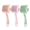 Factory Wholesale Custom Logo Plastic Self Cleaning Wire Brush Dog Pet Grooming Slicker Brush Cat Hair Remover Comb