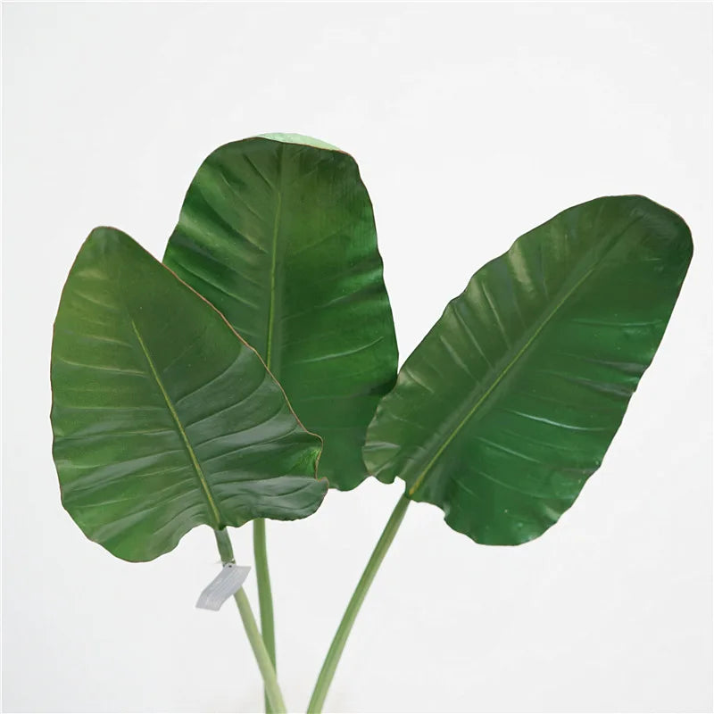 M1400 Hot Sale Large Artificial Bird of Paradise Artificial Leaves for Home Hotel Wedding Party Decoration