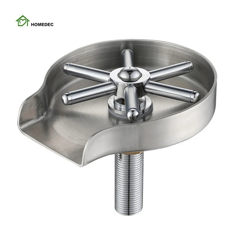 Stainless Steel Faucet Glass Rinser for Kitchen Sink Automatic Cup Washer