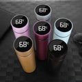 Factory Direct Business 500ml Double Wall Stainless Steel Smart Vacuum Insulated Thermos Flask Cup with LED Display Lid