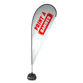 HOT SALE Promotional Exhibition Feather Shaped Polyester/PVC Custom Size Fiberglass Flagpole Beach Flag