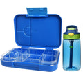 Aohea Plastic Children Food Container Lunch Box with Kids Water Bottle Material Tritan Tray Removable  BPA Free Bento Box Kit
