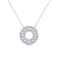 Factory Wholesale Vintage Jewelry 925 Sterling Silver Clavicle Chain Vvs D 2.5mm Moissanite Pendant Necklace for Women