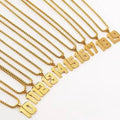 Qiuhan Personalized Custom Lucky Number Sports Team Baseball Football Basketball Soccer Number Necklace