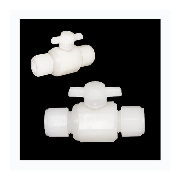 Online Shop Best Seller Double Union Cock White Plastic PP PVDF Ball Valve Manual Power Chemical Resistance