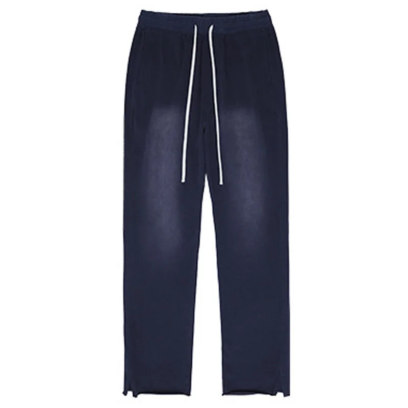 Men Winter Pant Oversize Wide Leg Jeans Men Streetwear Vintage Washed Acid Washed Sweat Pants for Men New Styles 2023