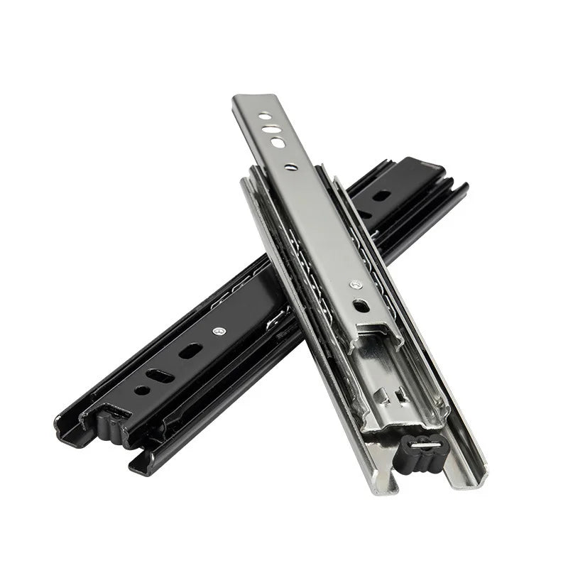 Telescopic Drawer Channel 35mm Ball Bearing Slide Furniture Hardware Telescopic Rail Correderas Full Extension Rail