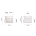 Sunripack Hot Selling Products 50ml/80ml PET Plastic Jars with Liner Cosmetic Jar Unique with Lids  Packaging