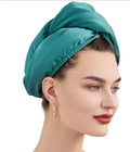 New Double Layer Absorbent Coral Fleece Satin silk Hair Drying Wrap