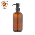 Hot Popular Top Quality Fast Shipping Hand Liquid Wash Frosted Amber Glass Bottle Wholesale Manufacturer China