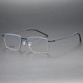 Pure Titanium Glasses Frame Men Women 2024 New Pilot Optical Myopia Prescription Eyeglasses Frame Full Korean Screwless Eyewear
