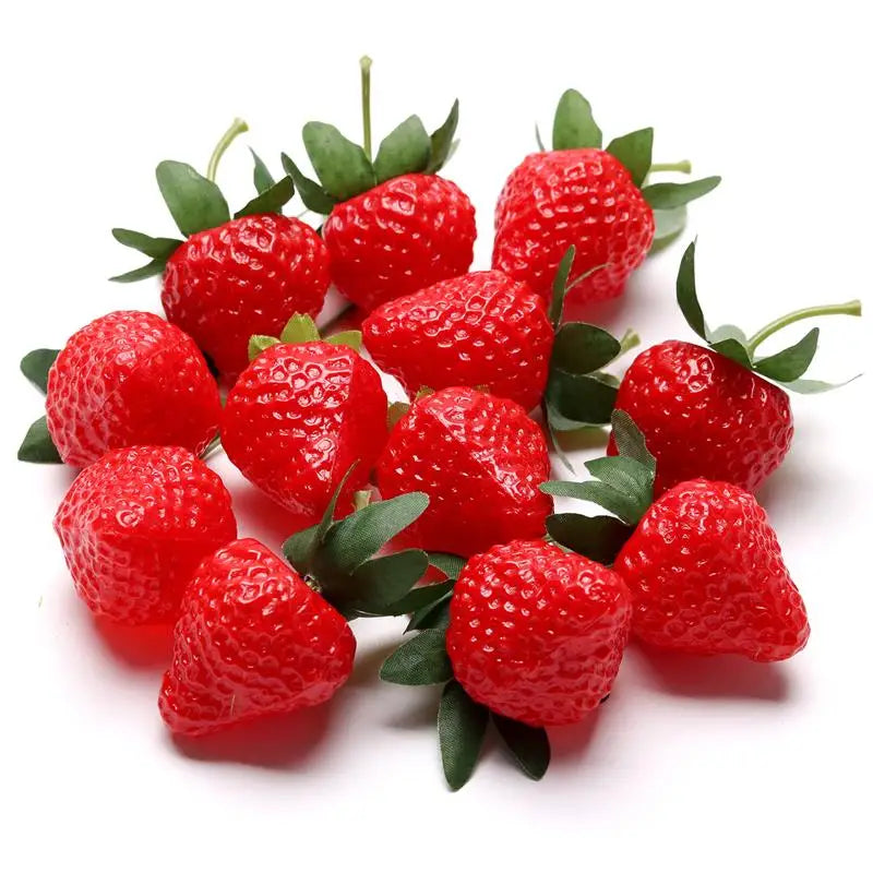 Artificial Fruits Plastic Simulation Strawberry Model  Fruit Props Decoration Home Wedding Decoration
