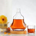 Custom Crystal Glass Bottles with Cork Stopper for Vodka Gin Brandy Tequila & Spirit-750ml