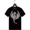 Customized New Year Angel Wing Rhinestone T-Shirt Transfer Free Sample with Custom Logo Bling
