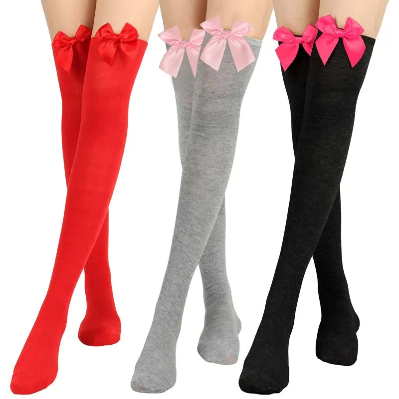 2023 Daily Wear SOLID Extra Long Knee High Stockings HCPS-036