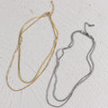Tennis Summer-Necklace Chain Diy Gold Choker Necklace Stainless Steel Jewelry Multi Layer Necklace Choker
