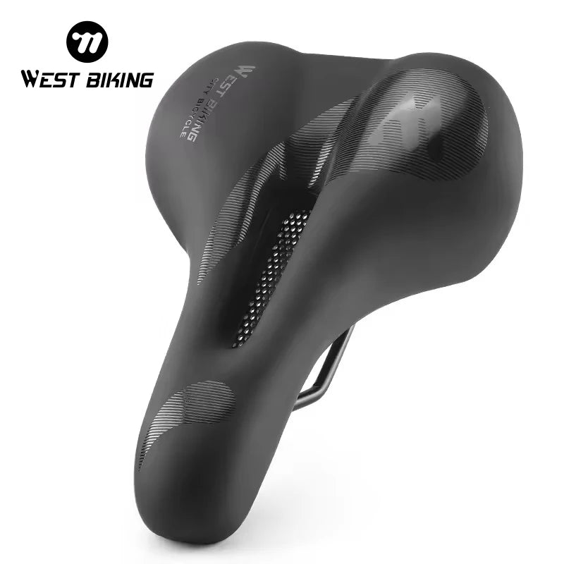Thicken Breathable Bike Saddle Road Bike Saddle Shock Absorption Cycling High Elasticity Bicycle Seat Saddle