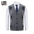 Liu Ming Popular Products Vintage Men Clothing Warm Fleece Sweaters Vest Waistcoat