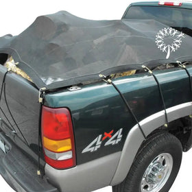 3.2x2.3m HDPE 220gsm Black Mesh Tarp Safety Truck Cargo Net with Grommets Every 2 Feet Garden Shade Net