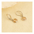 Unique Design 925 Sterling Silver Citrine Gemstone Hoop Earrings for Women with Free Video and Picture Gold Plating