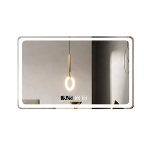 Contemporary Electronic Miroir Anti Fog Led Smart Mirror Bathroom square Frameless Mirrors Manufacturers