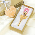 New Crystal Rose Flower Crafts Creative Wedding Artificial Rose Flower for Valentine's Day Gifts Decorative Flower