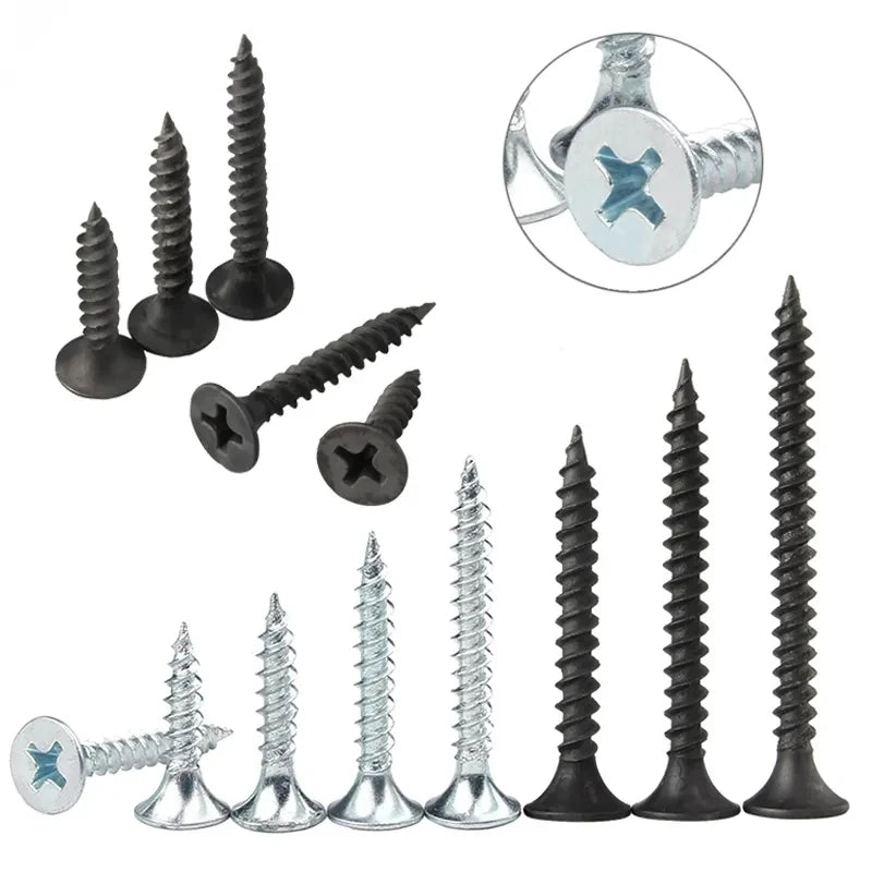 China Screw Factory Supply Self Drilling Screw DIN18182 Customized Size Steel Head Double-threaded Drywall Screws