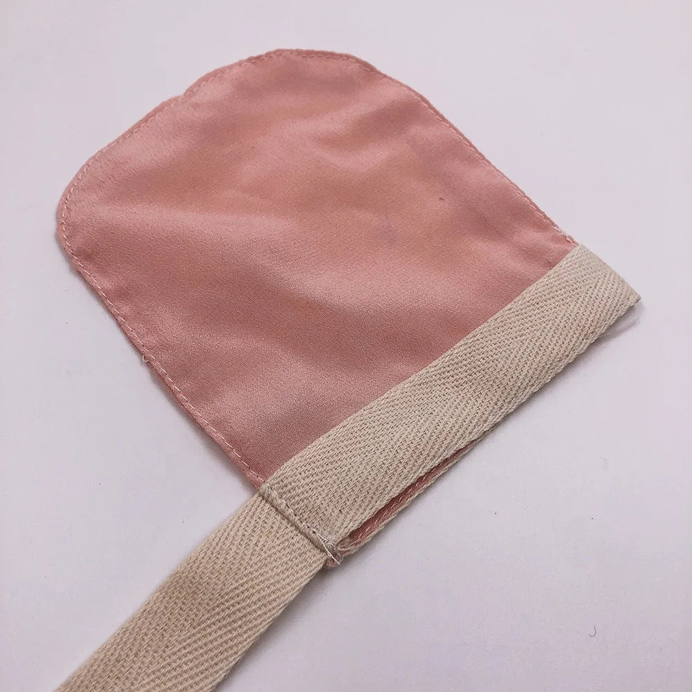 Anti Aging Exfoliating Peeling Hammam Facial Scrub Mitt 100% Silk Body & Face Mitt Glove