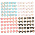 Heart Letter Charms Bulk Enamel Charms for Jewelry Making Alphabet Initial Letter Pendant for DIY Bracelet Necklace 15*17mm W386