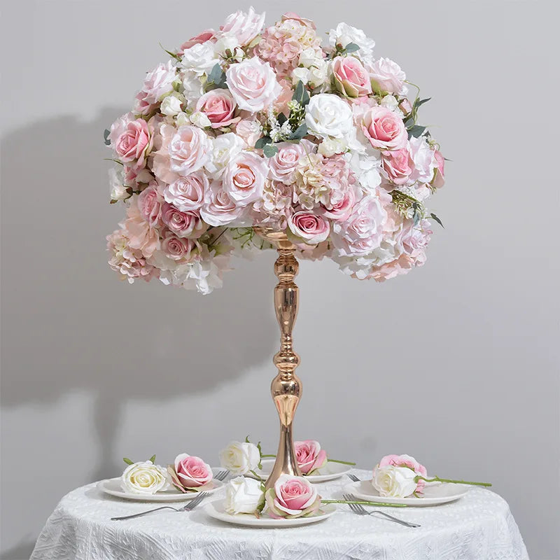 European Wedding Table Flower Ball Wedding Stage Exhibition Hall Shopping Mall Window Display Simulated Embroidery Ball Roses