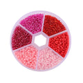 2 mm Diy Glass Seed Beads for Jewelry Marking Opaque Glass Beads Small Pony Beads for Bracelet Necklet