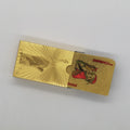 Factory Wholesale Custom UV Printed Rounded Corner Durable & Portable 57x87mm Gold Foil PET Playing Cards