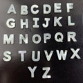 Wholesale 10mm Natural White Double-Sided Initial 26 Alphabet Shell Letters DIY Jewelry Accessory with Bone & Coral Beads
