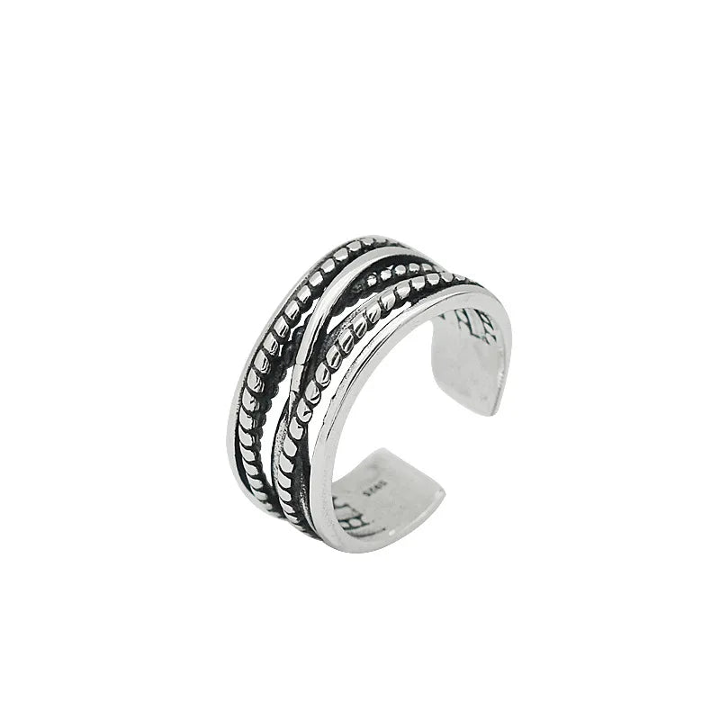 FY-JZ251 Factory Wholesale Retro Rings for Women Jewelry Fashion Open Adjustable Finger Multilayer Ring