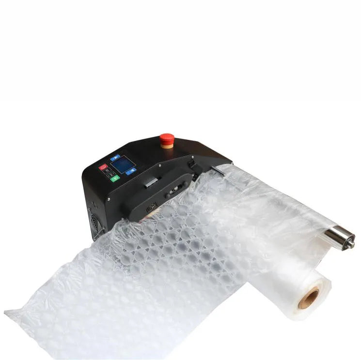 SHAMMAH CQX-035 Automatic Mini Gas-Flushing Air Cushion Machine 30m/min Filling Speed AC Protective Cushioning Material