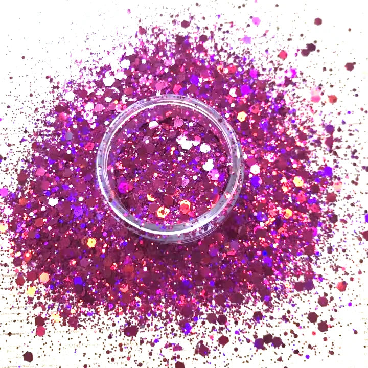 Xucai Glitter Fine Glitter Crafts Wholesale Bulk Mix Different Sizes Shapes Chunky Nail Face Glitter Powder Festivals Parties