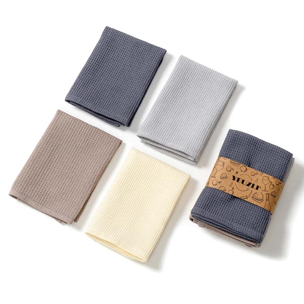 Fast Delivery 100% Cotton Bathroom Towels Soft Quick-Dry Cleaning Cloths Woven Potholders 4pcs/pack