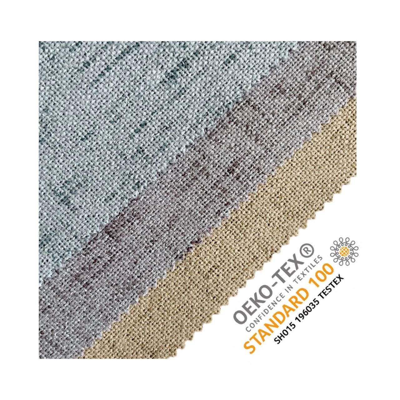 Modern Solid Linen Soft Microfiber Backside Blackout Fabric for Curtain
