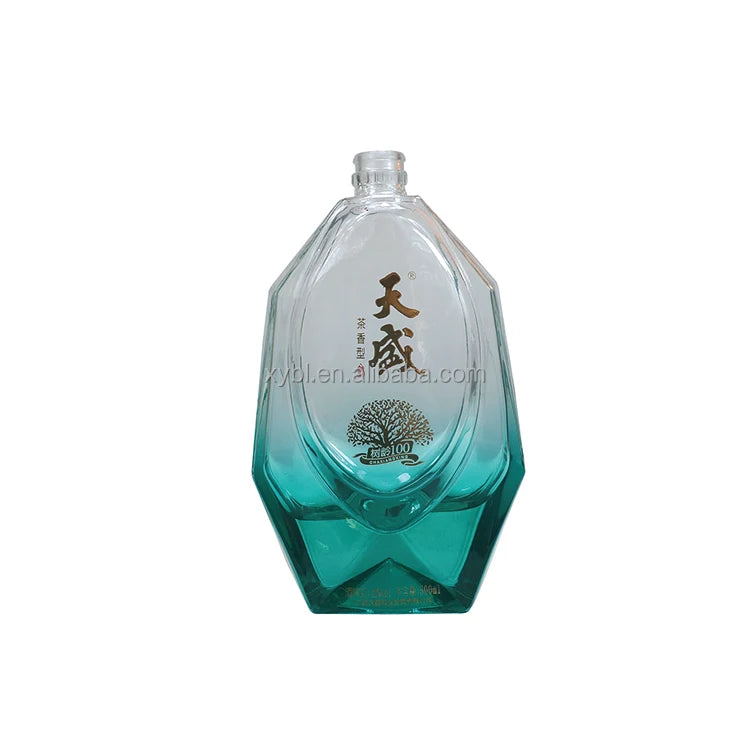 Custom Creative Premium Liquor 375ml 500ml 700ml Vodka Whisky Glass Bottle Glass Bottles Supplier