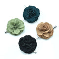 Lapel Manufacturer Large Custom Colorful Cloth Bouquet Wedding Brooch Pin for Men
