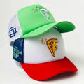 Polyester Embroidery Logo Foam Denim Trucker Hat Vintage Custom Printing Two Tone Men Women 5 Panel Mesh Basketball Sport