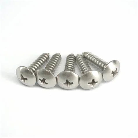 China Factory Stainless Steel Phillips Truss Cross Round Head Self Tapping Screw GB407 JISB1122T