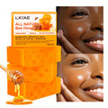 Lkiae Handmade Vitamins AD and E Honey Glow Nourishing Face Whitening Soap for Dry Eczema Sensitive Irritable Skin