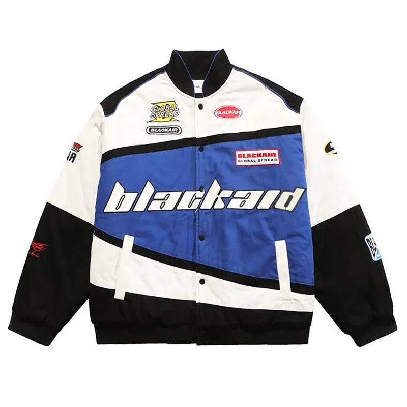 Streetwear Letter Print Motorcycle Jacket Men Chaquetas Hombre Hip Hop Vintage Cotton Couples Spring Baseball Jacket Unisex Coat