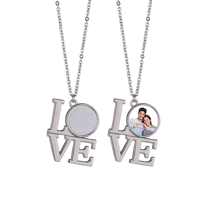 2024 Valentine's Day New Arrivals Sublimation LOVE Necklace for Lover