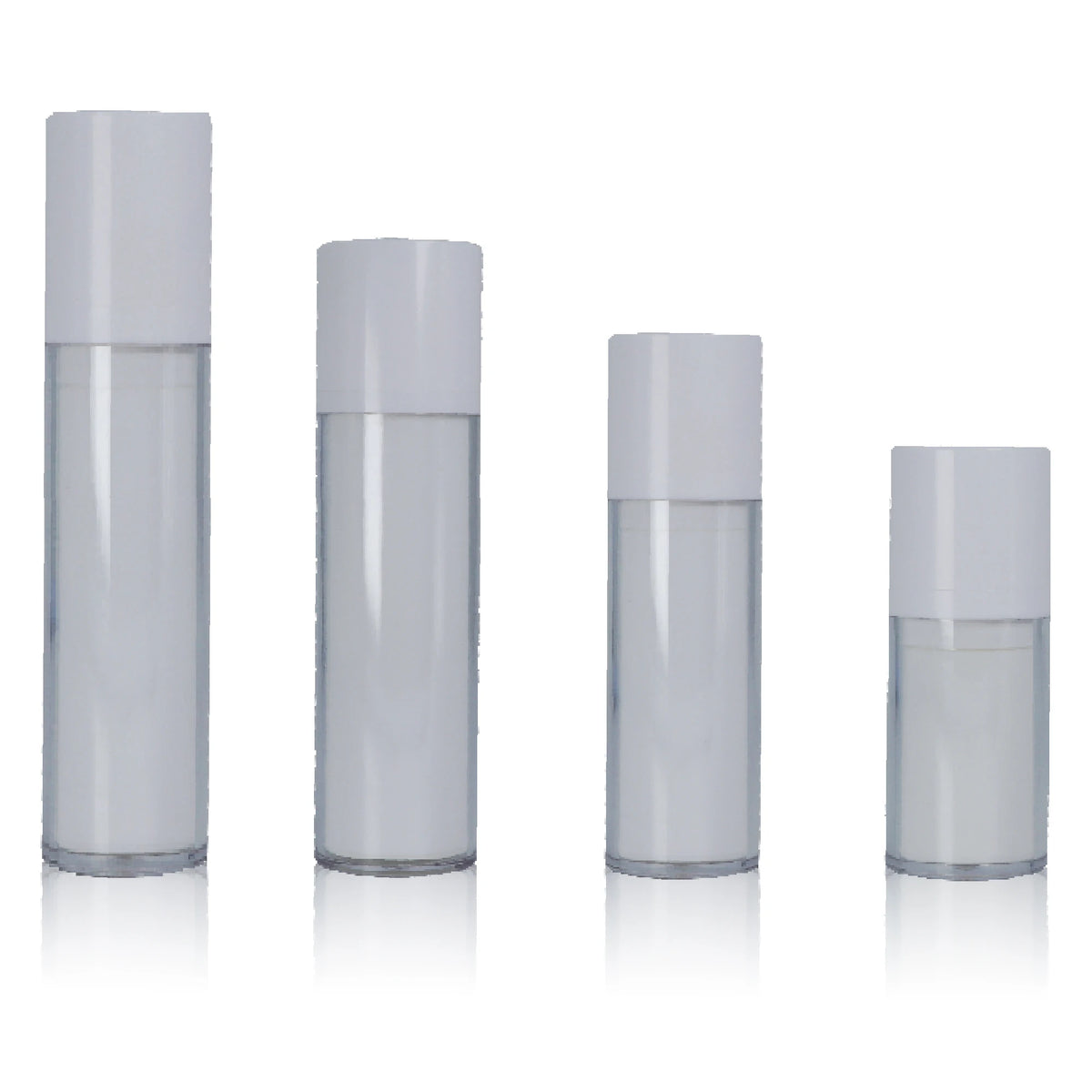 Factory Price 15ml 30ml 50ml 100ml Acrylic Lotion White Serum Matte PP Pump Airless Jar Airless Pump Bottle