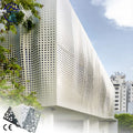 Modern Perforated Aluminum Facade Panels for Exterior Villa Facade Customizable Laser Cut Metal Wall Panels