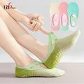 Best Selling Pilates Stocks Women Non-Slip Gradient Color Yoga Socks With Belt